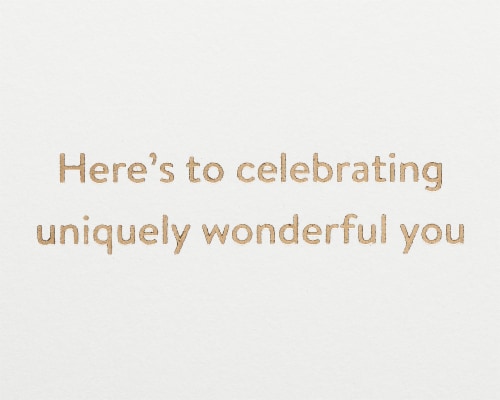 Papyrus Birthday Card - Confetti (#43) Perspective: right