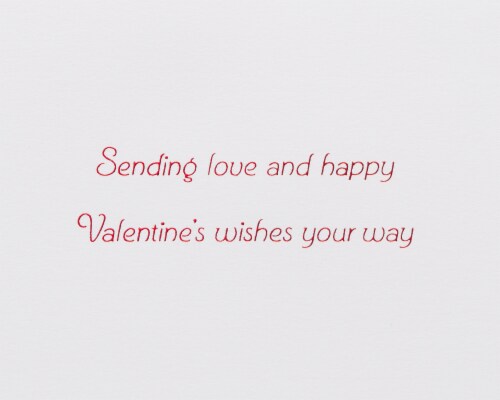 Papyrus Valentine’s Day Card (Rainbow Hearts) Perspective: right