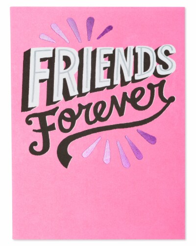American Greetings Friends Forever Valentine’s Day Card with Foil Perspective: right