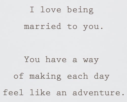 American Greetings Valentine’s Day Card for Husband (Starry) Perspective: right