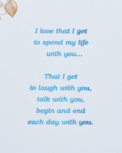 American Greetings #1 Birthday Card for Wife (Floral) Perspective: right