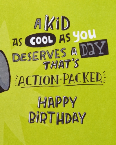 American Greetings #19 Birthday Card for Kid (Ninja) Perspective: right
