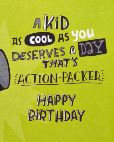 American Greetings #19 Birthday Card for Kid (Ninja) Perspective: right