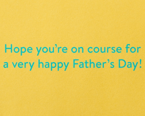 Papyrus Father's Day Card (Golf Cart) Perspective: right
