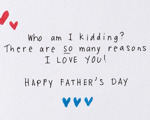 Papyrus Father's Day Card for Husband (Why I Love You) Perspective: right