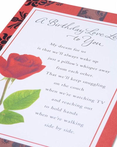 American Greetings Birthday Card (Love Letter) Perspective: right