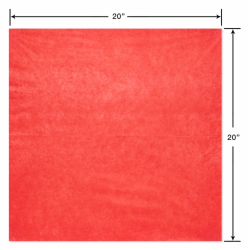 American Greetings Tissue Paper - Cherry Red (#12) Perspective: right
