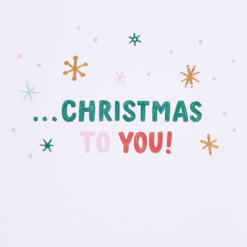 American Greetings #58 Christmas Card (Merry Merry Merry) Perspective: right