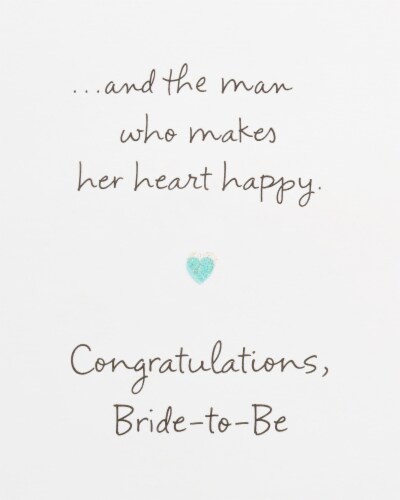 American Greetings Bridal Shower Card (Amazing Woman) Perspective: right