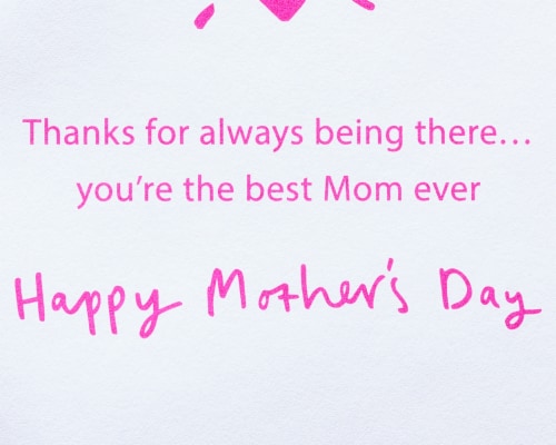 Papyrus #57 Mother's Day Card (Never Too Old) Perspective: right