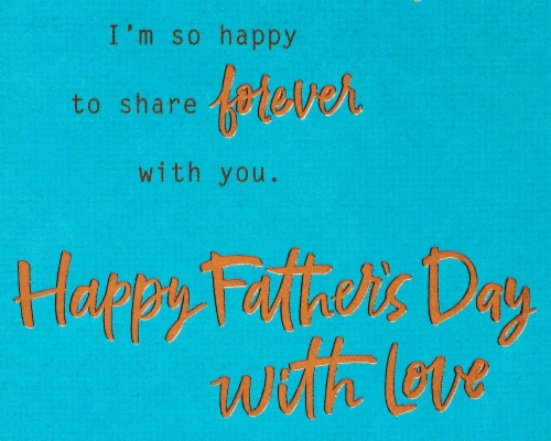American Greetings #58 Father's Day Card for Husband (My Everything) Perspective: right