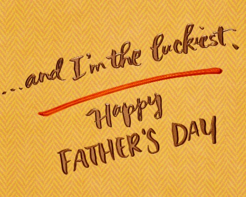 American Greetings #60 Father's Day Card (You're the Best) Perspective: right