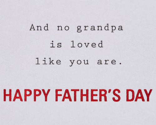 American Greetings #62 Father's Day Card for Grandpa (Loved) Perspective: right