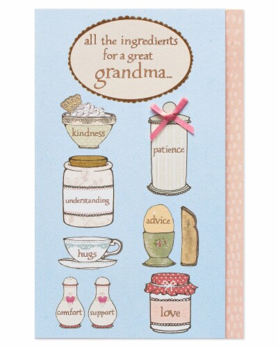 American Greetings Mother's Day Card for Grandma (Ingredients) Perspective: right
