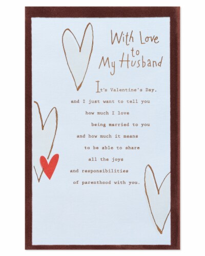American Greetings Valentine's Day Card for Husband (Parenthood) Perspective: right