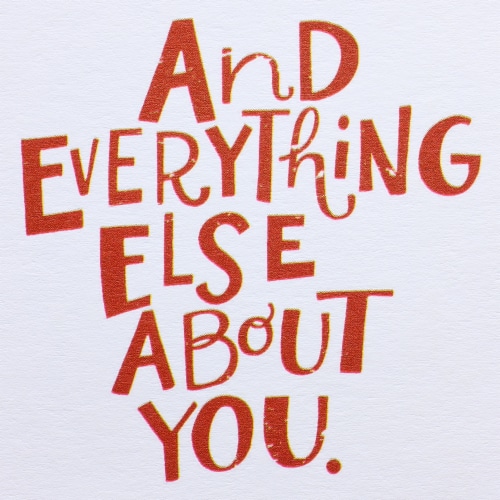 American Greetings Thinking of You Card (I Miss Your Face) Perspective: right