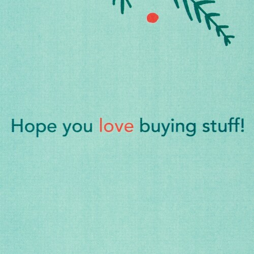 American Greetings Christmas Greeting Card (All About Love) Perspective: right