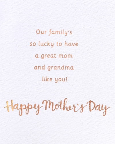 American Greetings Mother's Day Card for Grandma (Watercolor) Perspective: right