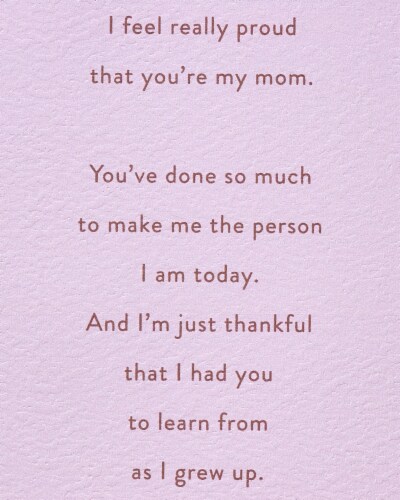 American Greetings Mother's Day Card for Mom (M For Mom) Perspective: right