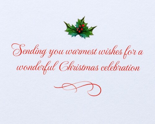 Papyrus #57 Christmas Card (Wonderful Celebration) Perspective: right