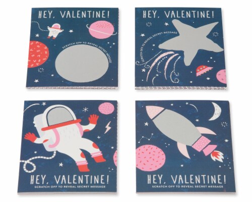 American Greetings Space Scratch-Off Valentine's Day Cards Perspective: right