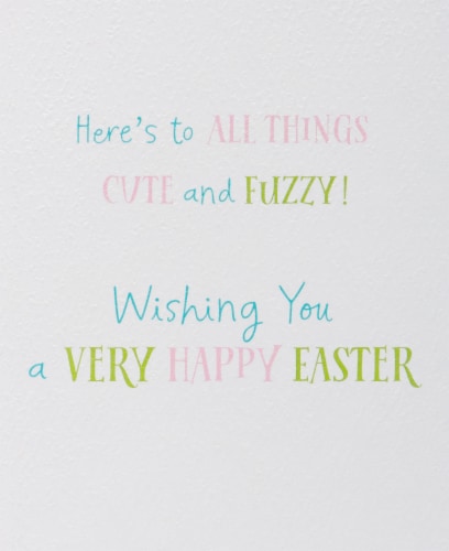 American Greetings Easter Card #60, Cute & Fuzzy Perspective: right