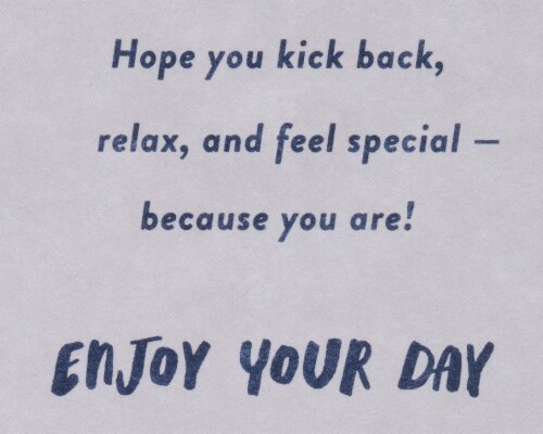 American Greetings #59 Father's Day Card (Kick Back) Perspective: right