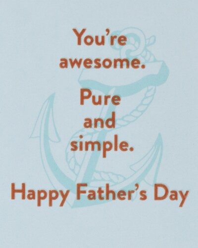 American Greetings #61 Father's Day Card (Anchor) Perspective: right