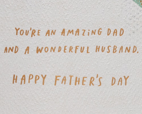 American Greetings Father's Day Card for Husband (Wonderful Husband) Perspective: right