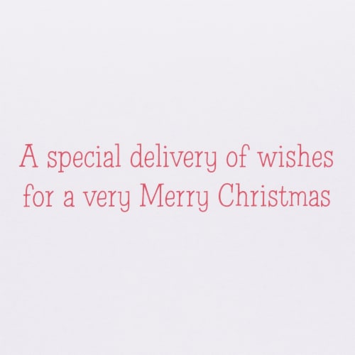 Papyrus Christmas Card #56 (Sleigh with Presents) Perspective: right