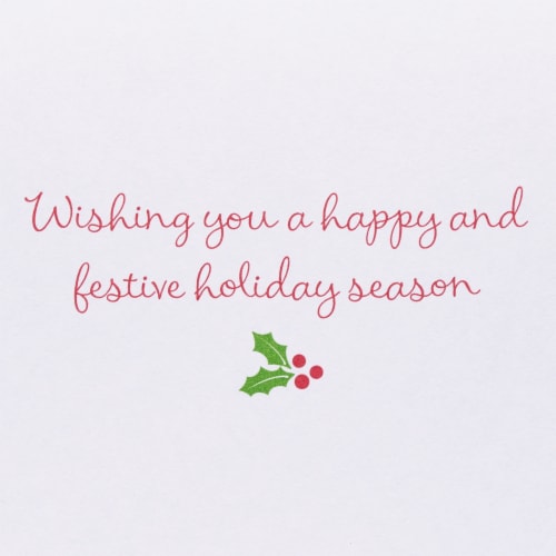Papyrus #56 Christmas Card (Wishing You a Happy Holiday Season) Perspective: right