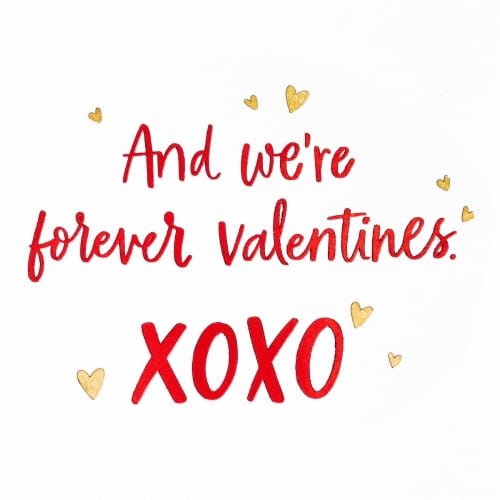 American Greetings #60 Valentine's Day Card - Forever Valentines Perspective: right