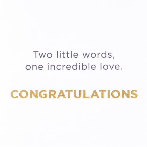 American Greetings Wedding Card - I Do (#29) Perspective: right