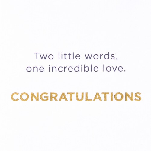 American Greetings Wedding Card - I Do (#29) Perspective: right