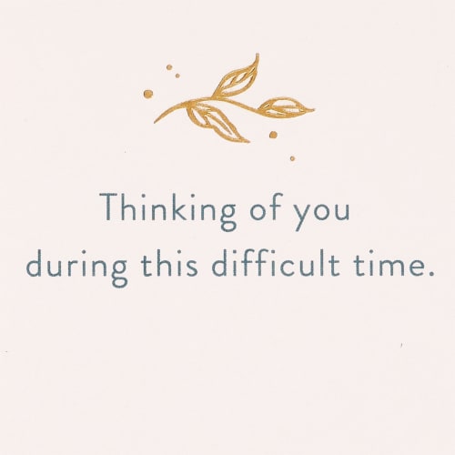 American Greetings Sympathy Card -Thinking of You (#30) Perspective: right
