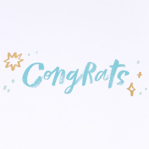 American Greetings Congratulations Card - Yay You! (#38) Perspective: right
