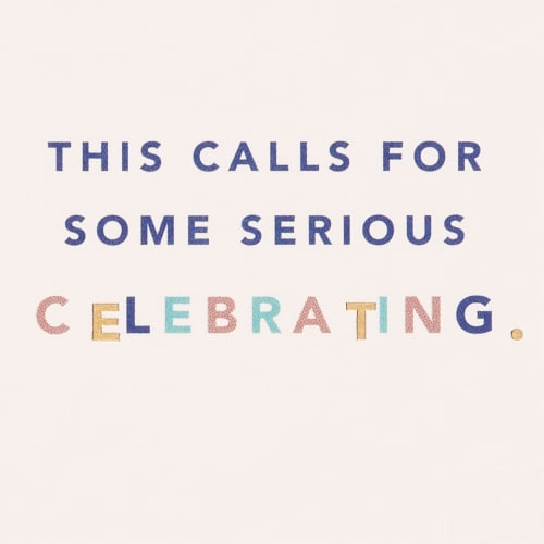 American Greetings #51 Birthday Card (Serious Celebrating) Perspective: right