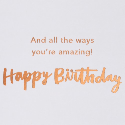 American Greetings Birthday Card - Celebrating You (#23) Perspective: right