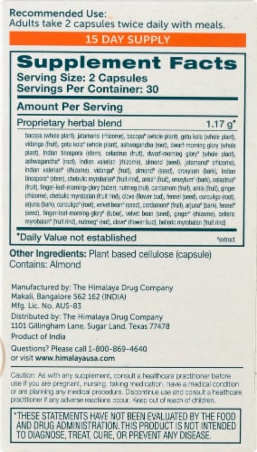Himalaya® MindCare® Herbal Supplement Vegetarian Capsules Perspective: right