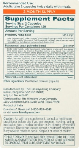 Himalaya ImmunoCare Herbal Supplement Vegetarian Capsules Perspective: right
