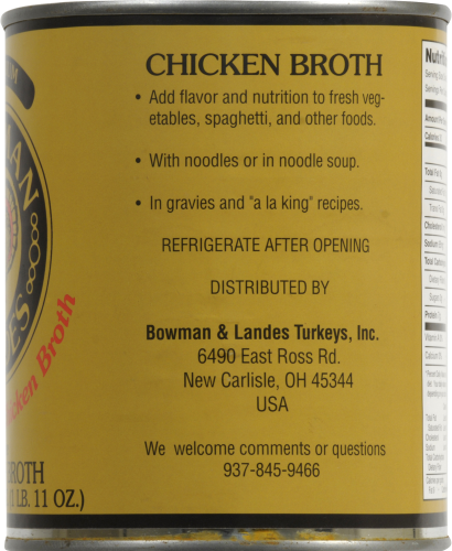 Bowman & Landes Pure Chicken Broth Perspective: right