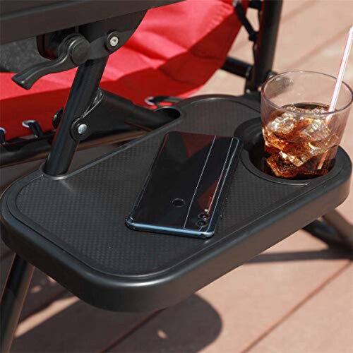 GOLDSUN Oversized Zero Gravity Adjustable Reclining Chair with Cup