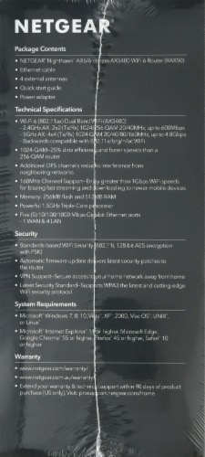 NETGEAR Nighthawk AX6 RAX50 IEEE 802.11ax Ethernet Wireless Router Perspective: right