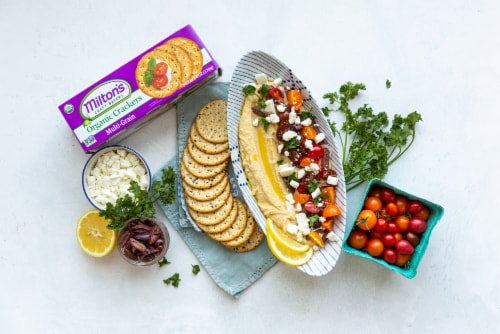 Milton's Craft Bakers Organic Multi Grain Gourmet Crackers Perspective: right
