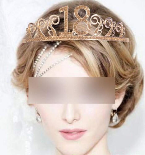 MEANT2TOBE 18th Birthday Sash Tiara Set Gold Glitter Sash Rhinestone Tiara 2 Piece Set Smith s Food and Drug