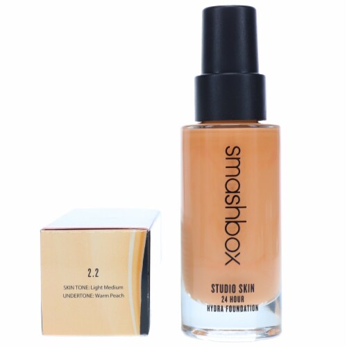 Smashbox Studio Skin 24 Hour Wear Hydrating Foundation # 2.2 (Light Medium With Warm Peach) Perspective: right