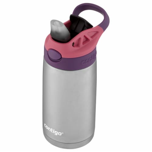 Contigo Cleanable Stainless Steel Insulated Kids Water Bottle - Eggplant Perspective: right
