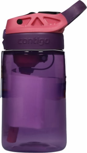 Contigo® Straw Water Bottle - Eggplant Punch Perspective: right