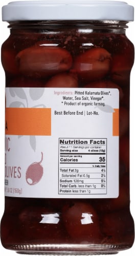 Gaea Organic Pitted Kalamata Olives Perspective: right