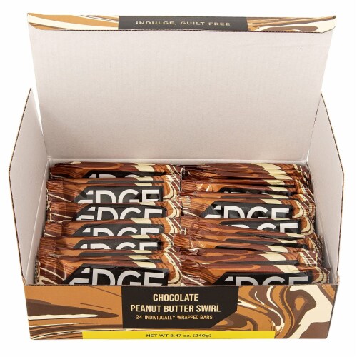 Keto Chocolate Peanut Butter Fusion by Edge, Snack Size, Stevia Sweetened, Diabetic Perspective: right